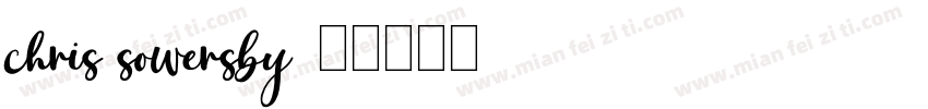 chris sowersby字体转换